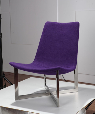 Purple Upholstered Back Dining Chairs Average Thickness With Smooth Surface
