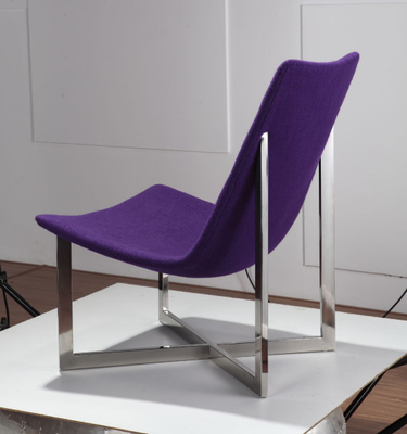 Purple Upholstered Back Dining Chairs Average Thickness With Smooth Surface