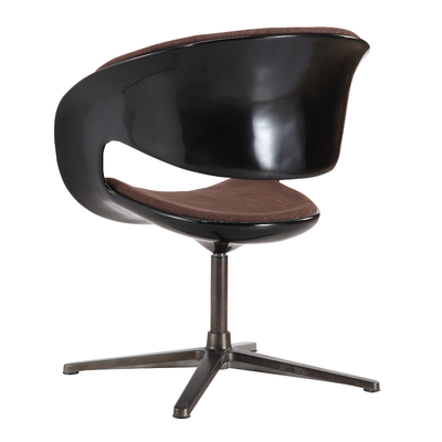 Furniture Foshan China Black Color Fiberglass Shell Modern Restaurant Chair