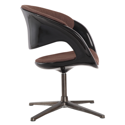 Furniture Foshan China Black Color Fiberglass Shell Modern Restaurant Chair