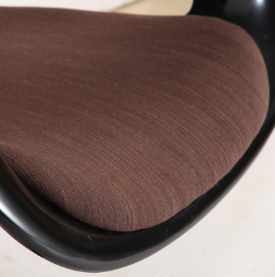 Furniture Foshan China Black Color Fiberglass Shell Modern Restaurant Chair
