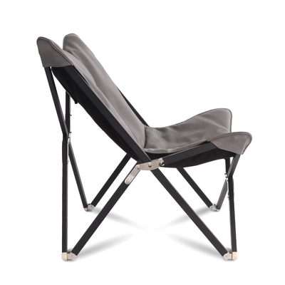 Lightweight Portable Folding PU Leather Butterfly Chair Size 80*89*92cm