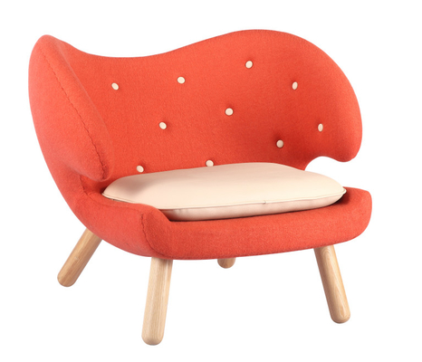 Fiberglass And Foam Solid Wood Legs Pelican Chair For Dining Room