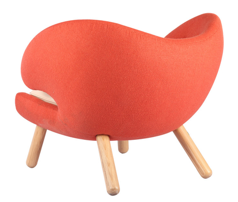 Fiberglass And Foam Solid Wood Legs Pelican Chair For Dining Room